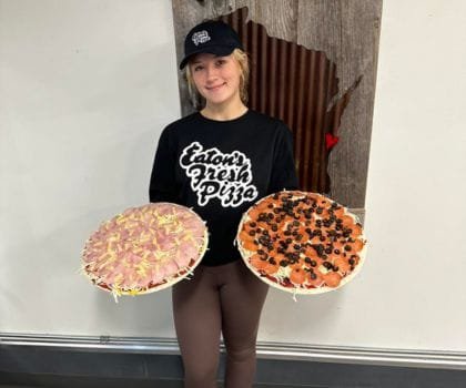 eatons special take and bake pizza