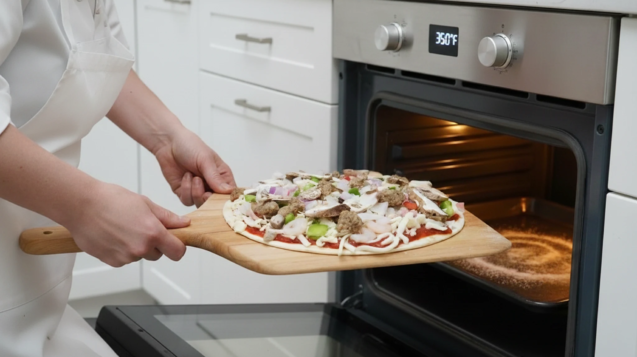 eatons fresh take and bake cajun pizza