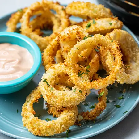 onion rings best dish to eat with pizza